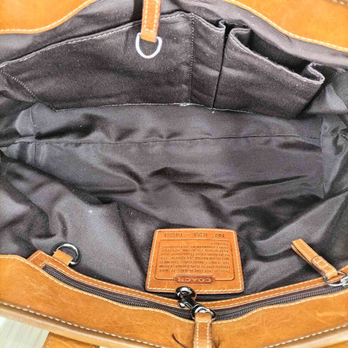 コーチ COACH シグネチャー レザー切替ショルダーバッグ レディース