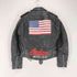 インディアンモーターサイクル INDIAN MOTORCYCLE 星条旗刺繍リアルレザーダブルライダースジャケット メンズ 36