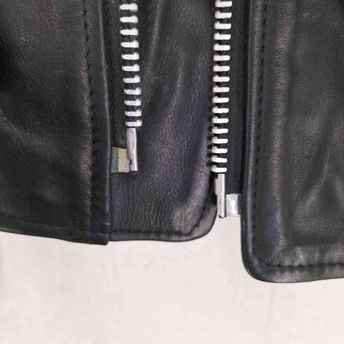 インディアンモーターサイクル INDIAN MOTORCYCLE 星条旗刺繍リアルレザーダブルライダースジャケット メンズ 36