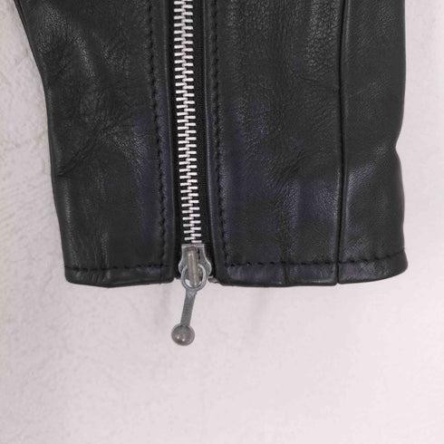 インディアンモーターサイクル INDIAN MOTORCYCLE 星条旗刺繍リアルレザーダブルライダースジャケット メンズ 36