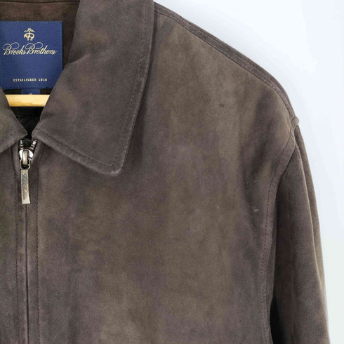 ブルックスブラザーズ BROOKS BROTHERS 裏地キルティング ラムスエード スウィングトップ メンズ import:M