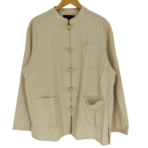 テンプテーション Temptation バンドカラー リネン混 チャイナシャツ メンズ JPN:M