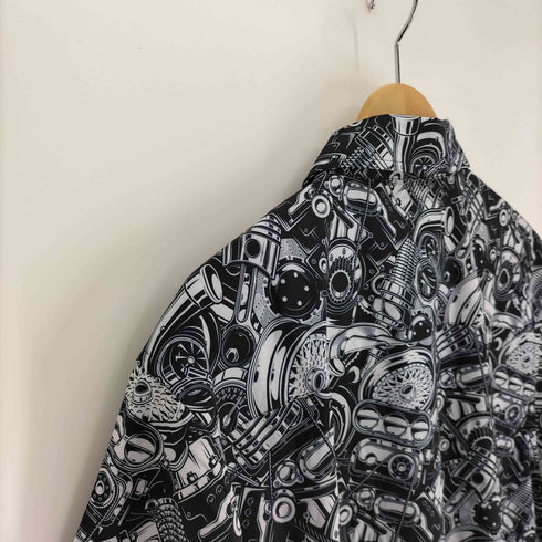MINT Speed Shop 総柄 S/S エンジニアシャツ メンズ import:L