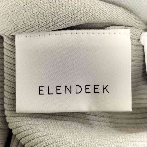 エレンディーク ELENDEEK サイドリボン リブ カットソー レディース FREE