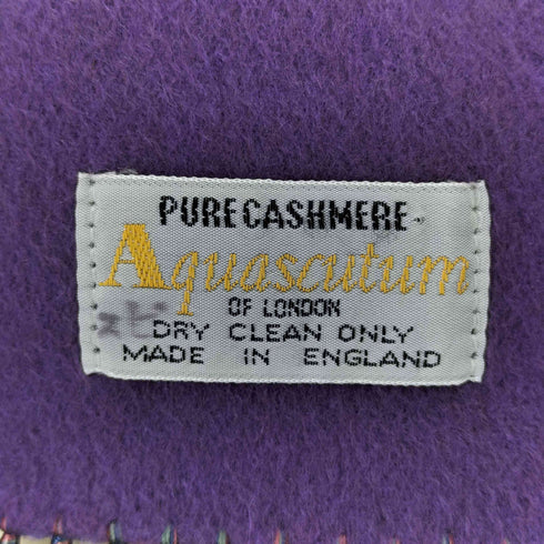 アクアスキュータム AQUASCUTUM イングランド製 カシミヤマフラー レディース
