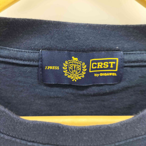 ジェイプレス J.PRESS CRST by DIGAWEL エンブレム刺繍 クルーネックTシャツ メンズ JPN:2