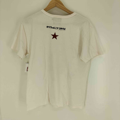 バンソン VANSON フロントプリント クルーネック S/S Tシャツ メンズ import:M
