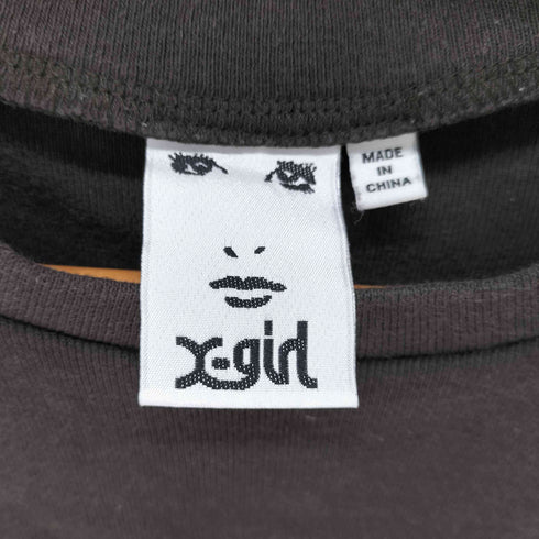 エックスガール X-girl FACE COMPACT S/S TEE レディース import:M