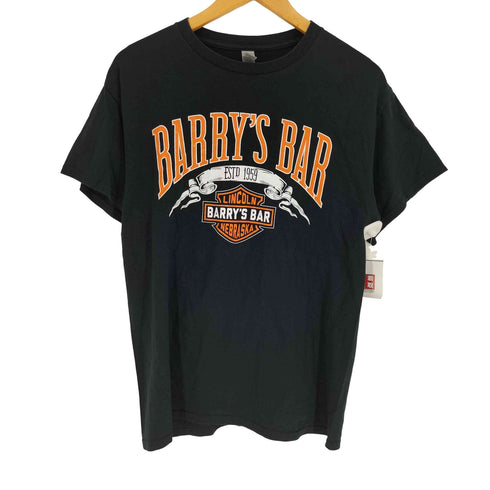 モーターサイクルモチーフ クルーネック ロゴプリント Tシャツ メンズ import:M