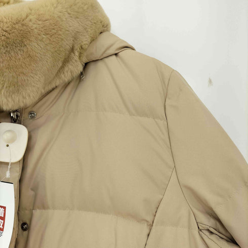 バーバリーロンドン BURBERRY LONDON 裏地ノバチェック ラビットファー ダウンジャケット レディース 44