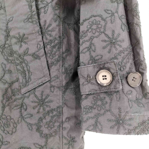 キャサリンハムネットロンドン KATHARINE HAMNETT LONDON 総刺繍 ステンカラーコート メンズ import:L