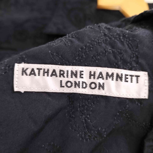キャサリンハムネットロンドン KATHARINE HAMNETT LONDON 総刺繍 ステンカラーコート メンズ import:L