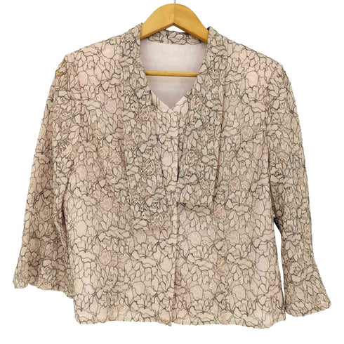 SOIR DOLCE 花柄 レース ジャケット レディース 15R