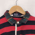 ポロバイラルフローレン Polo by RALPH LAUREN 90S ポニー刺繍 襟チェック ボーダー ポロシャツ メンズ import:L