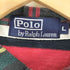 ポロバイラルフローレン Polo by RALPH LAUREN 90S ポニー刺繍 襟チェック ボーダー ポロシャツ メンズ import:L