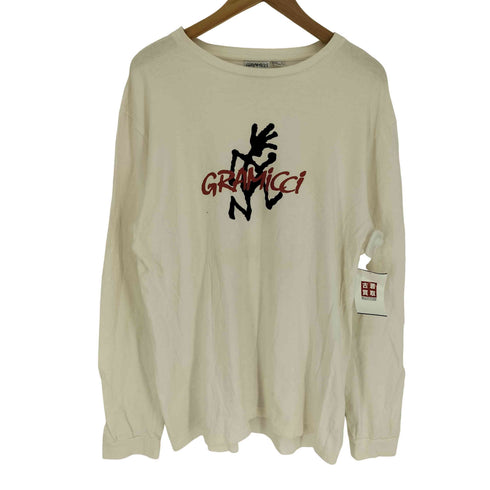 グラミチ GRAMICCI LOGO L/S TEE ロゴプリントロングTシャツ メンズ import:L