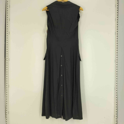 ヨウジヤマモト Yohji Yamamoto 25SS COLLECTIONS Ry LAWN FRONT DRAPED SLEEVELESS DRESS レディース JPN:1