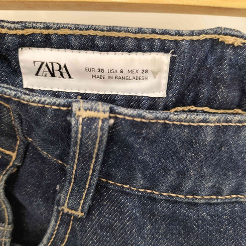 ザラ ZARA カーブデザイン バギーデニムパンツ レディース 38