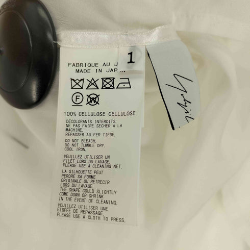 ヨウジヤマモト Yohji Yamamoto 25SS CELLULOSE LONG ASYMMETRY BLOUSE レディース JPN:1