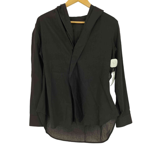 ヨウジヤマモト Yohji Yamamoto 25SS COLLECTIONS 100/-KHADI DRAPED DETAIL HOOD DRESS レディース JPN:1