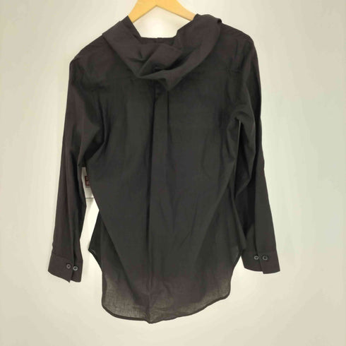 ヨウジヤマモト Yohji Yamamoto 25SS COLLECTIONS 100/-KHADI DRAPED DETAIL HOOD DRESS レディース JPN:1