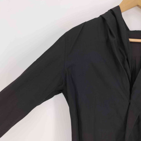ヨウジヤマモト Yohji Yamamoto 25SS COLLECTIONS 100/-KHADI DRAPED DETAIL HOOD DRESS レディース JPN:1