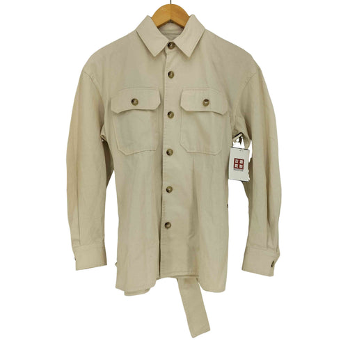 ポロラルフローレン POLO RALPH LAUREN Belted Cotton Twill Utility Shirt ベルデット コットンツイル ユーティリティー シャツ レディース ONE SIZE