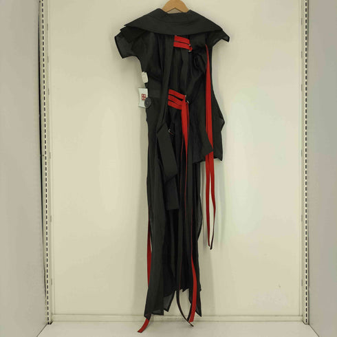 ヨウジヤマモト Yohji Yamamoto Collection LOOK 1 Rummy twill Leather belt dress レディース JPN:1