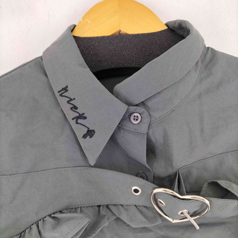 ニーアクロージング NIER CLOTHING クロップドブラウス レディース