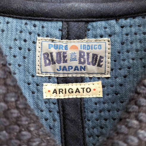 ブルーブルー BLUE BLUE ARIGATO PURE INDIGO 藍染 刺し子 コート メンズ JPN:3