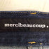 メルシーボークー mercibeaucoup うしろまえ サルエルデニム レディース JPN:4