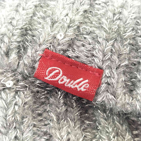 ダブルネーム DOUBLE NAME ラメ入りニットワッチ レディース