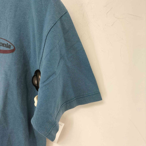 パタゴニア patagonia 90s USA製 BENEFICIAL ベネフィシャル オーバルロゴ クルーネックTシャツ メンズ JPN:S
