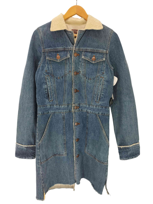 ジャンポールゴルチエ Jean Paul GAULTIER Jeans 90-00S デニム スーパーロングコート ボア archive Y2K メンズ 40