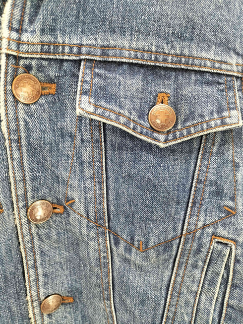 ジャンポールゴルチエ Jean Paul GAULTIER Jeans 90-00S デニム スーパーロングコート ボア archive Y2K メンズ 40