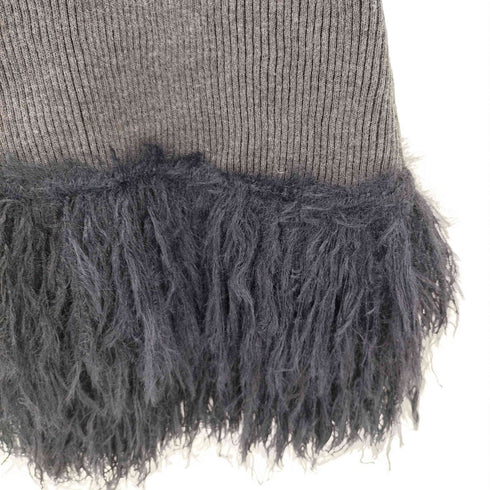 ラインヴァンド LEINWANDE Knitted Fringe Skirt レディース F