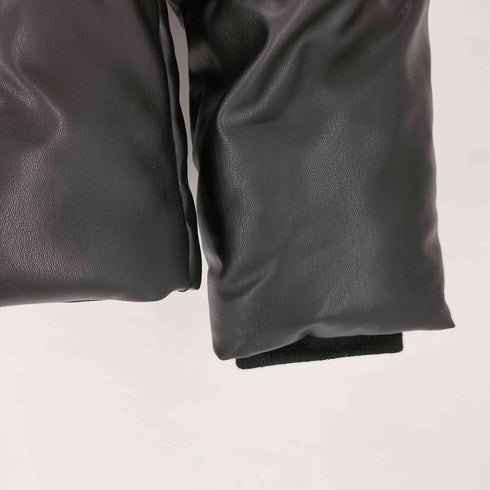 ザラ ZARA フェイクレザー 中綿 フーデッド ジャケット レディース import:S