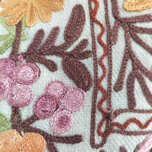 花柄 刺繍 ストール レディース
