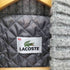 ラコステ LACOSTE 裏地キルティング 袖ニット切替 比翼ジャケット レディース 40