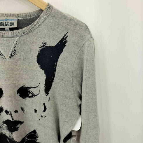 ヴィヴィアンウエストウッドマン Vivienne Westwood MAN LEONARD PELTIER IS INNOCENT クルーネック ニット セーター メンズ S