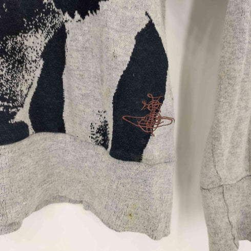 ヴィヴィアンウエストウッドマン Vivienne Westwood MAN LEONARD PELTIER IS INNOCENT クルーネック ニット セーター メンズ S