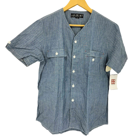 バル BAL ストライプベースボールシャツ メンズ JPN:L