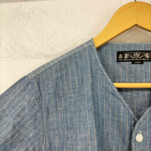 バル BAL ストライプベースボールシャツ メンズ JPN:L