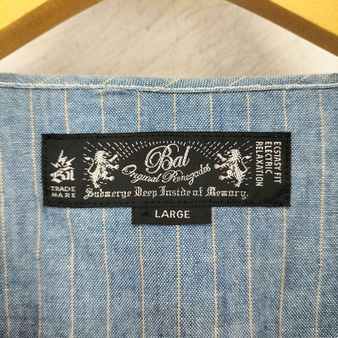 バル BAL ストライプベースボールシャツ メンズ JPN:L
