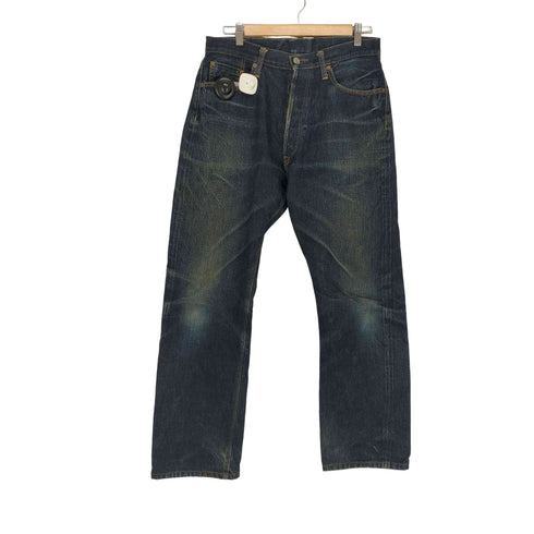 ドゥニーム Denime 80s~90s 初期革パッチ LOT523ボタンフライデニムパンツ メンズ W33L36