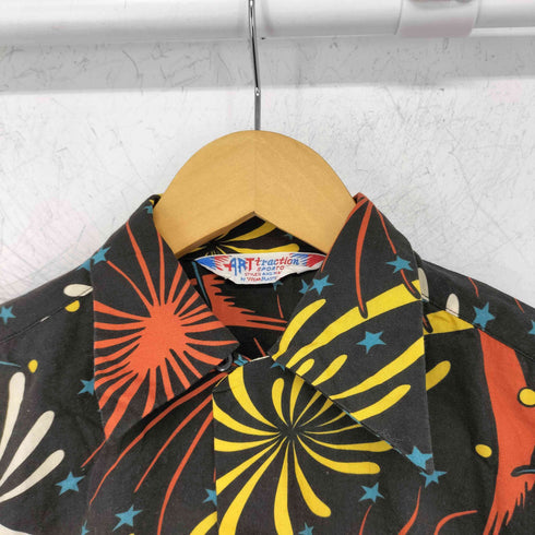 ART traction FIREWORKS S/S COTTON SHIRT メンズ JPN:M