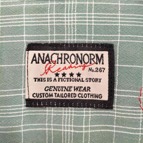 アナクロノーム Anachronorm チェックオープンカラーシャツ メンズ JPN:2