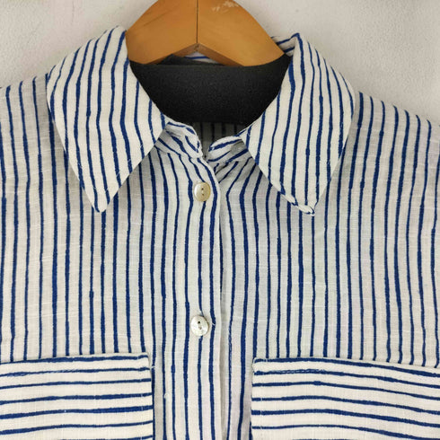 ザラ ZARA ストライプ L/S ブラウス レディース import:XS