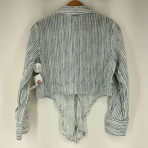 ザラ ZARA ストライプ L/S ブラウス レディース import:XS