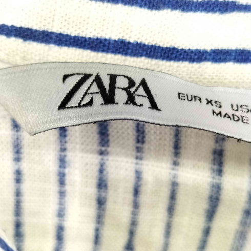 ザラ ZARA ストライプ L/S ブラウス レディース import:XS